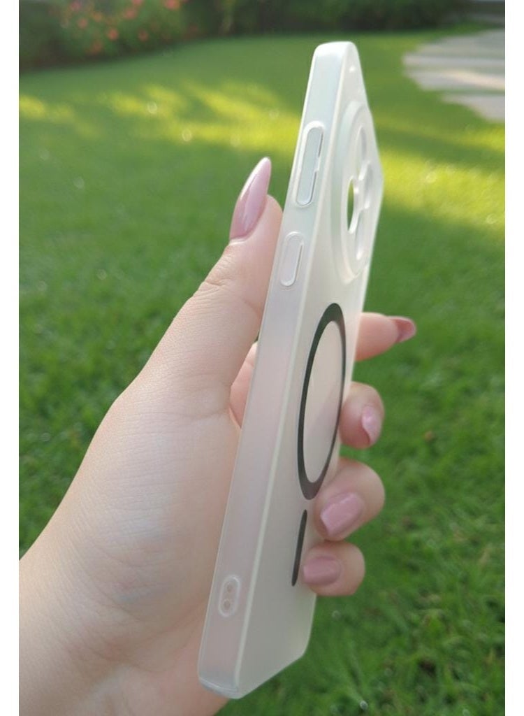 Matte Clear Phone Case For OnePlus 13R – Frosted Transparent Slim Cover with Trendy Ring Pattern, Lightweight Protective Design . - Image 2